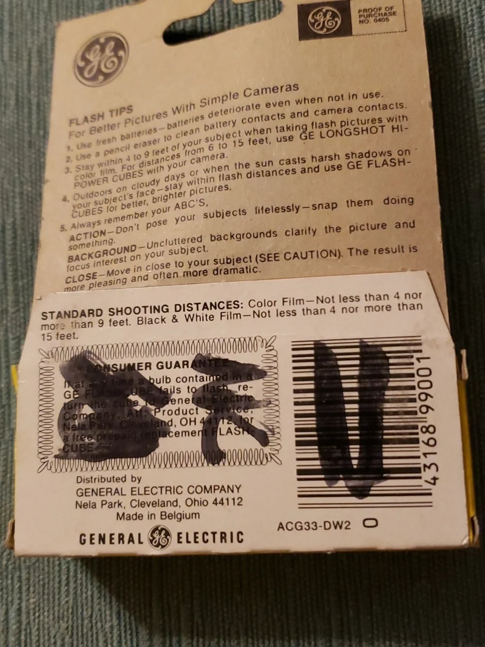 GE Flashcubes Vintage